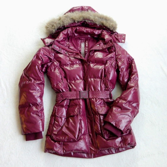 Purple goose down suit Clearance